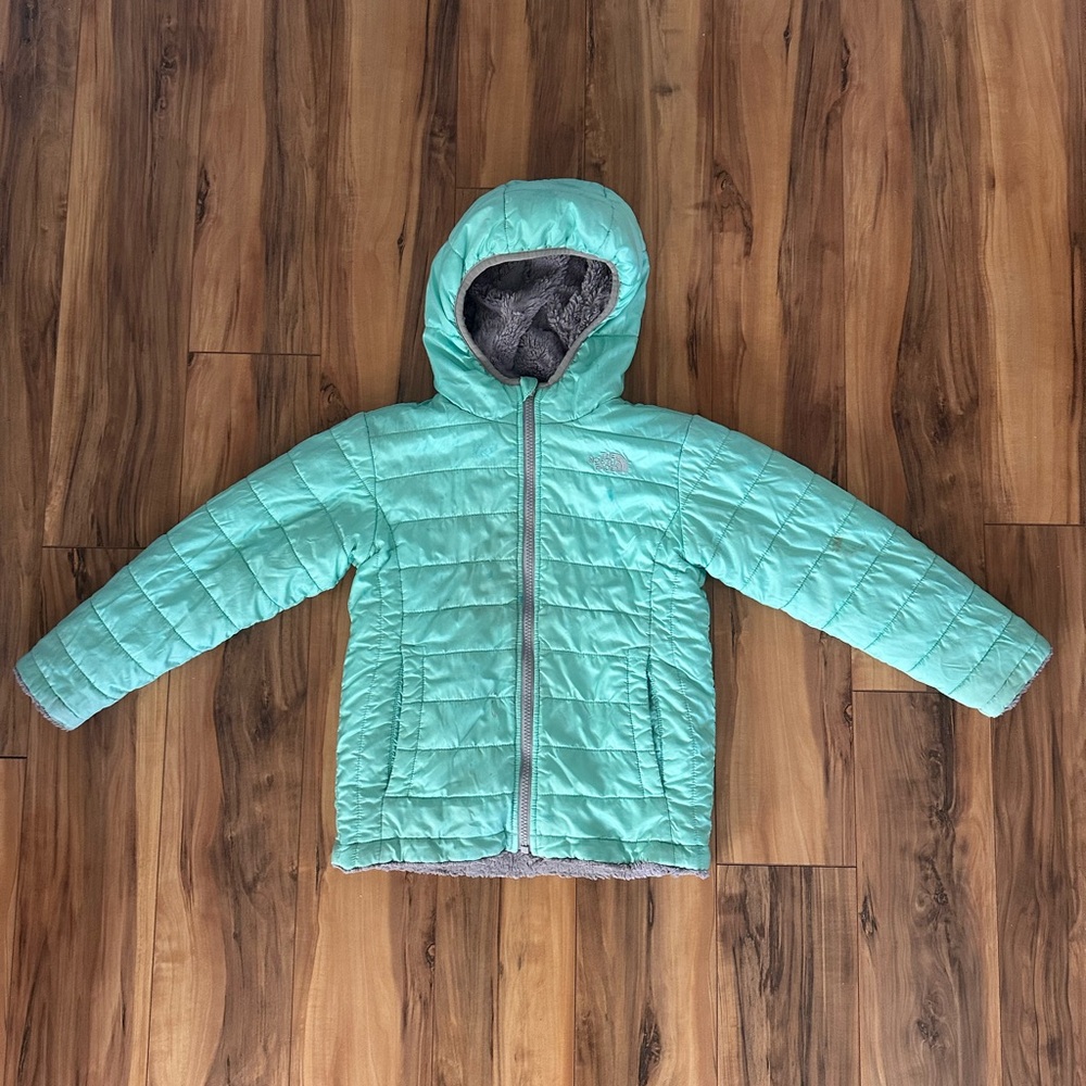The North Face Light Green Puffer Jacket